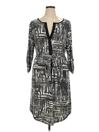 Pre-owned Tacera Casual Dress In Gray