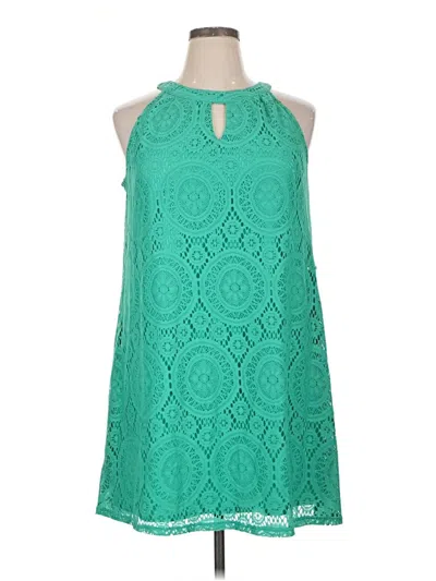 Pre-owned Tacera Casual Dress In Green