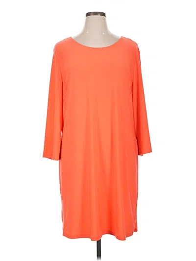 Pre-owned Tacera Casual Dress In Orange