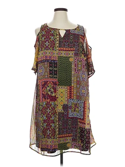 Pre-owned Tacera Casual Dress In Purple