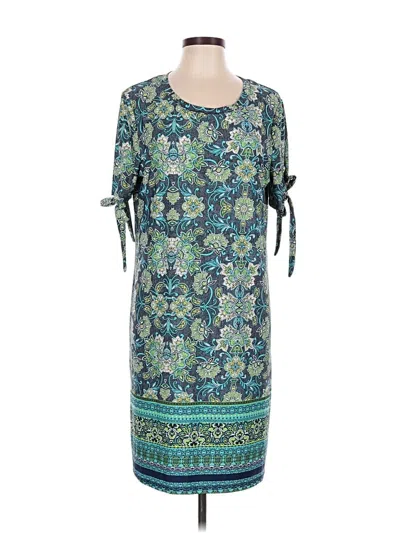 Pre-owned Tacera Casual Dress In Teal