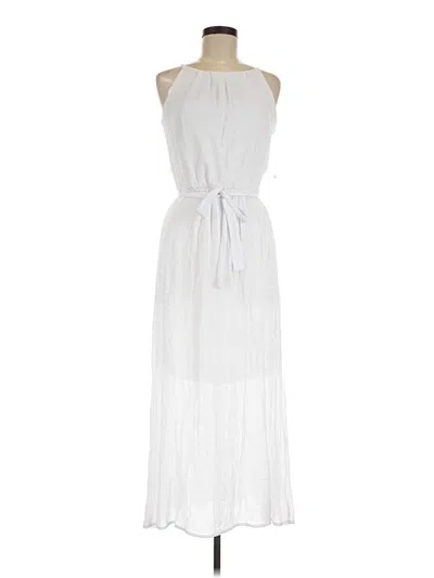 Pre-owned Tacera Casual Dress In White