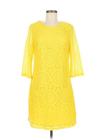 Pre-owned Tacera Casual Dress In Yellow