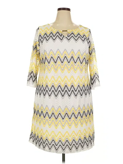 Pre-owned Tacera Casual Dress In Yellow