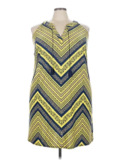 Pre-owned Tacera Casual Dress In Yellow