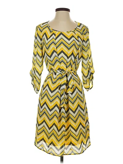 Pre-owned Tacera Casual Dress In Yellow