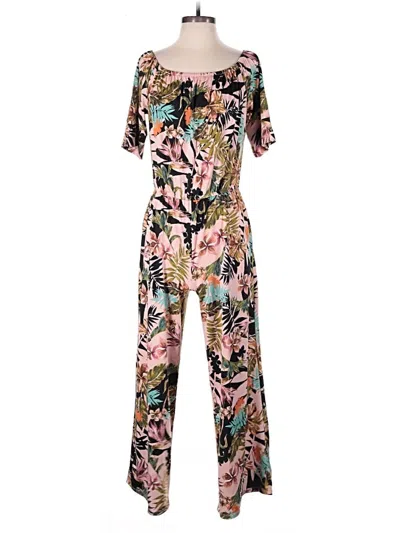 Pre-owned Tacera Jumpsuit In Pink