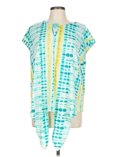 Pre-owned Tacera Kimono In Blue