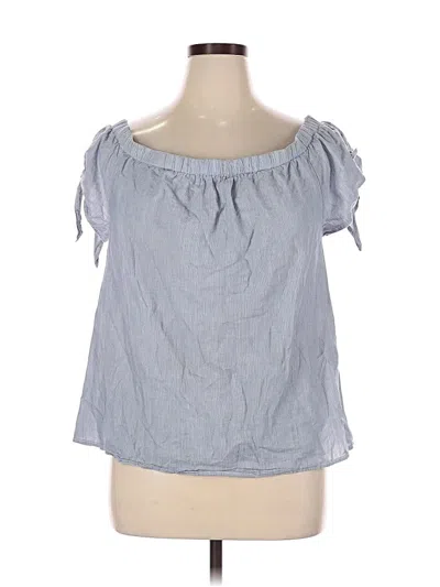 Pre-owned Tacera Sleeveless Blouse In Blue