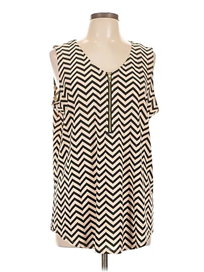 Pre-owned Tacera Sleeveless Blouse In Brown