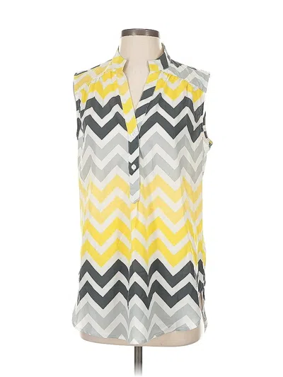 Pre-owned Tacera Sleeveless Blouse In Yellow