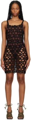 Tach Black Lisbeth Minidress In Black