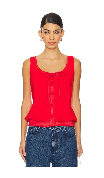Tach Clothing Bluma Top In 레드