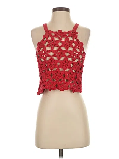 Pre-owned Tach Clothing Cardigan Sweater In Red