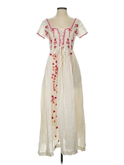 Pre-owned Tach Clothing Casual Dress In Ivory