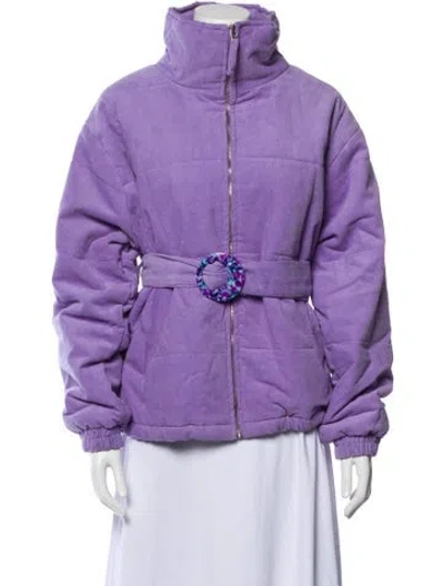 Pre-owned Tach Clothing Corduroy Evening Jacket In Purple