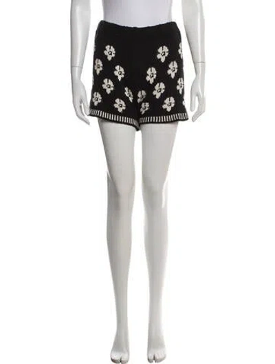 Pre-owned Tach Clothing Floral Print Crew Neck Sweater In Green/neutrals