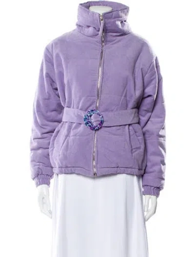 Pre-owned Tach Clothing Jacket In Purple