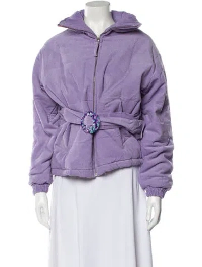 Pre-owned Tach Clothing Jacket In Purple