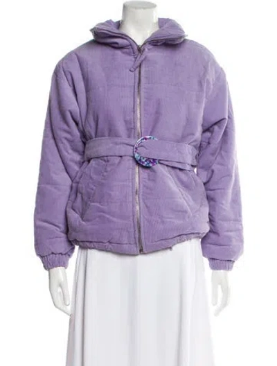Pre-owned Tach Clothing Jacket In Purple