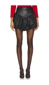 Tach Clothing Jailyn Leather Mini Skirt In Black