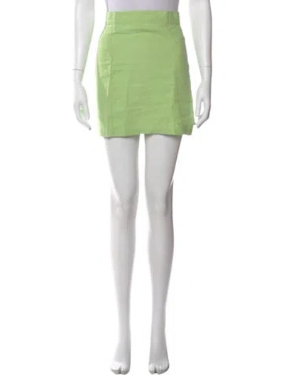 Pre-owned Tach Clothing Mini Skirt In Green