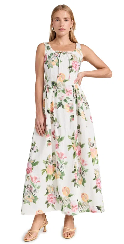 Tach Clothing Shisha Linen Floral Maxi Dress Floral