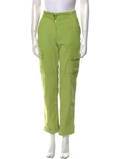 Pre-owned Tach Clothing Straight Leg Pants In Green