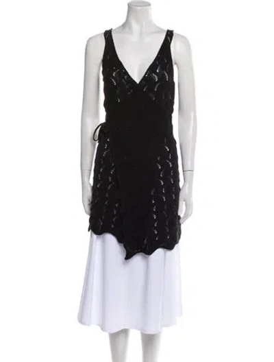 Pre-owned Tach Clothing V-neck Sweater W/ Tags In Black