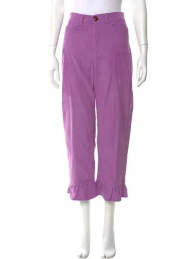 Pre-owned Tach Clothing Wide Leg Pants In Purple