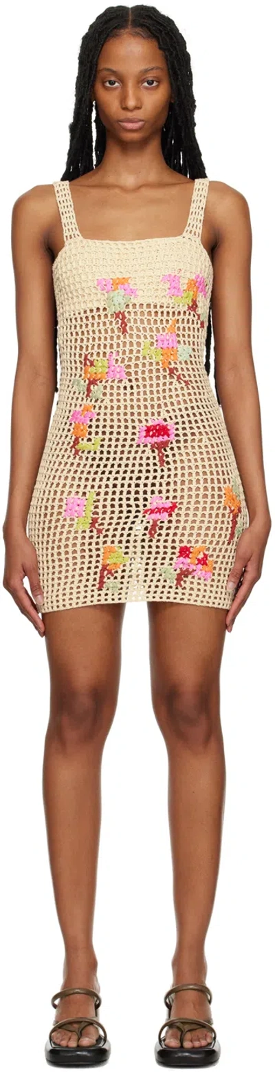 Tach Off-white Nunzia Minidress In Ivory