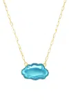 Tacit 14k Yellow Gold Cloud Necklace
