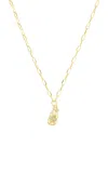 Tacit 14k Yellow Gold Diamond Baby Bottle Necklace