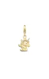 Tacit 14k Yellow Gold Diamond Mini Unicorn Charm