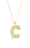 Tacit 14k Yellow Gold Jumbo Balloon Letter Pendant