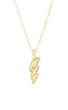 Tacit 14k Yellow Gold Lightning Bolt Necklace