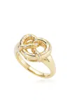 Tacit 14k Yellow Gold Nyc Street Pretzel Pinky Ring