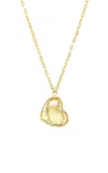 Tacit 14k Yellow Gold Small Heart Ballloon Necklace