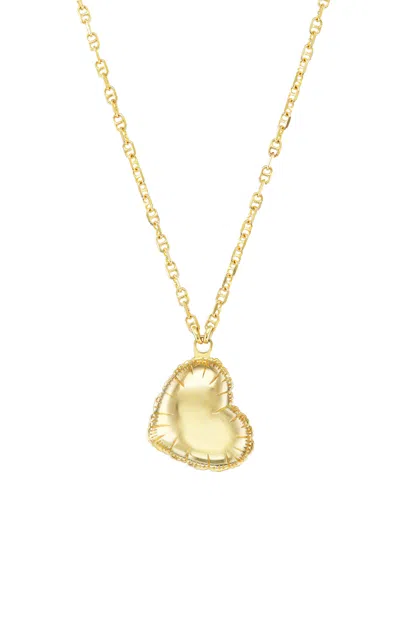 Tacit 14k Yellow Gold Small Heart Ballloon Necklace