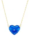 Tacit Sterling Silver Large Heart Balloon Necklace With Diamond