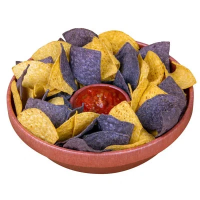 Taco Tuesday 10-inch Tortilla Chip & Salsa Bowl, Perfect For Potato Chips, Pretzels, Veggies, Ranch, Guacamole, D In Brown