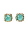 Tacori 18k & Silver 9.43 Ct. Tw. Diamond & Quartz Stud Earrings In Multi
