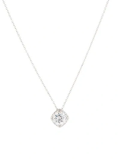 Pre-owned Tacori 18k Cubic Zirconia & Diamond Pendant Necklace, 18" In Multi