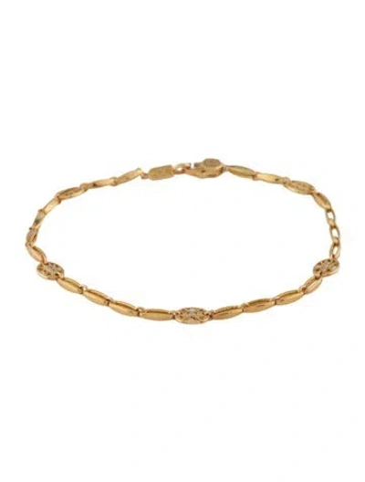 Pre-owned Tacori 18k Diamond Bracelet, 6.5" In Multi