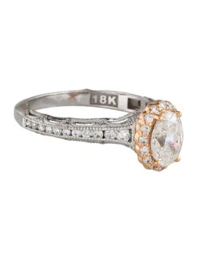 Pre-owned Tacori 18k Diamond Engagement Ring In Multi