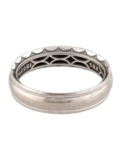 Pre-owned Tacori 18k Milgrain Wedding Band In Multi