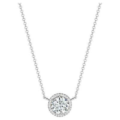 Pre-owned Tacori 18k White Gold Necklace Setting With 0.11 Carat Round Diamonds