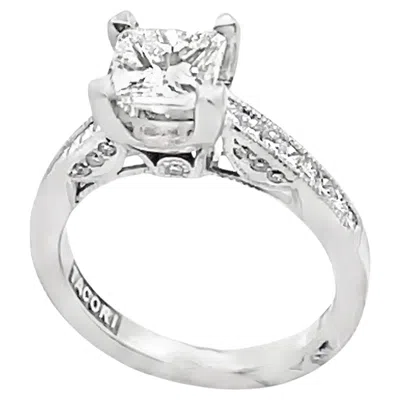 Pre-owned Tacori 2576pr Engagement Ring With Egl Certified 1.01 Carat Princess Cut Diamond In Multi