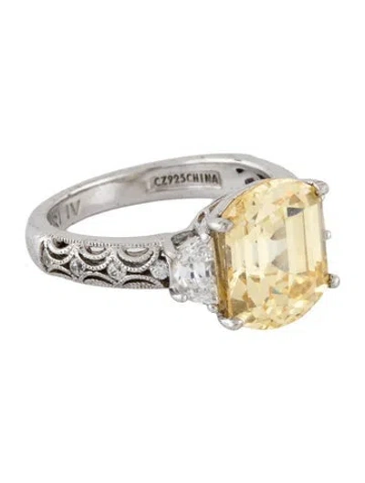Pre-owned Tacori Cubic Zirconia Cocktail Ring In Multicolor
