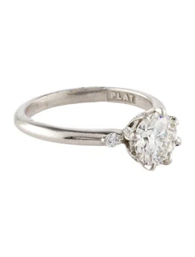 Pre-owned Tacori Platinum 1.06ct Diamond Engagement Ring In Multi